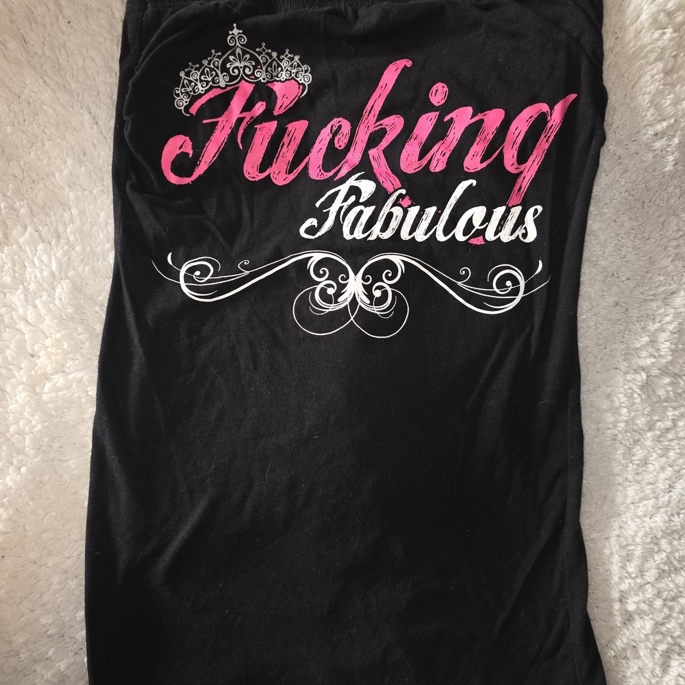 Spencer's Black Tee with Pink Accents